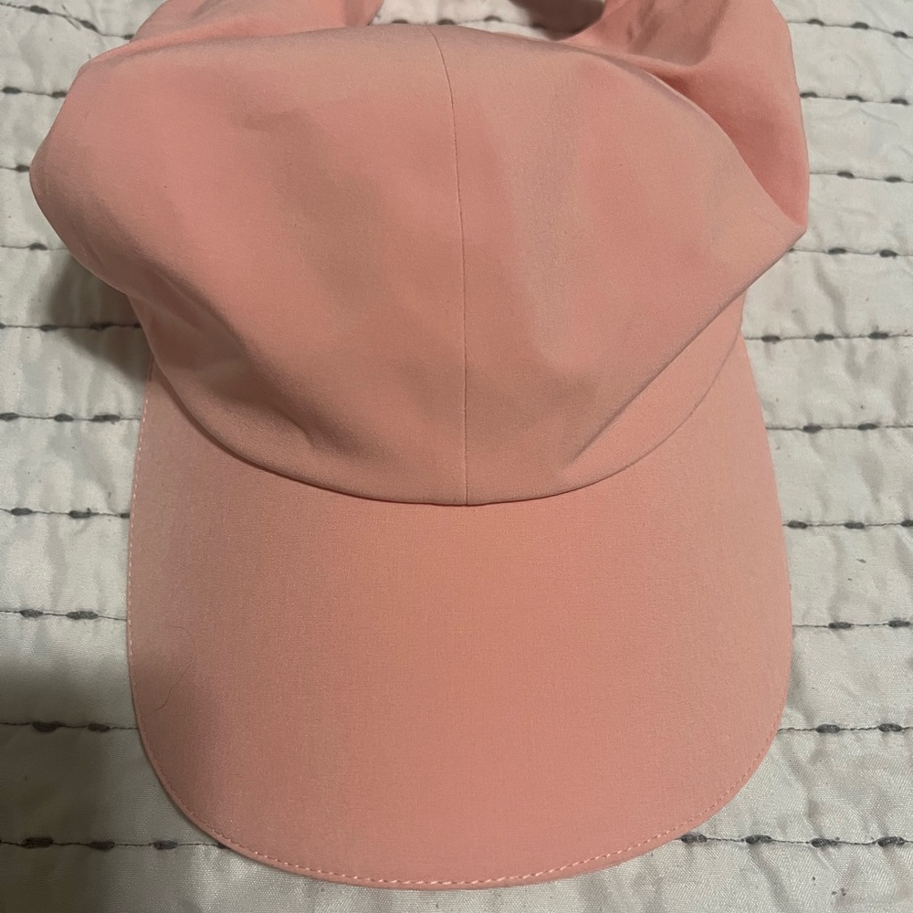 Pink Lululemon Fast and Free Ponytail Hat